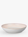 Denby Quartz Rose Stoneware Pasta Bowl, 22cm, Pink