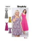 Simplicity Misses'/Women's Easy To Sew Knit Dress Sewing Pattern, 8874