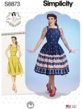 Simplicity Womens' Fit and Flare Dress Sewing Pattern, 8873