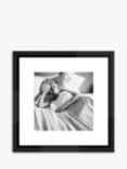Marilyn Monroe In Bed - Framed Print & Mount, 50 x 50cm