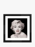 Marilyn Monroe - Red Lips Framed Print & Mount, 50 x 50cm