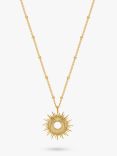 Estella Bartlett Full Starburst Pendant Necklace, Gold