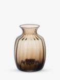 Dartington Crystal Cushion Tall Posy Vase, H18.5cm, Topaz