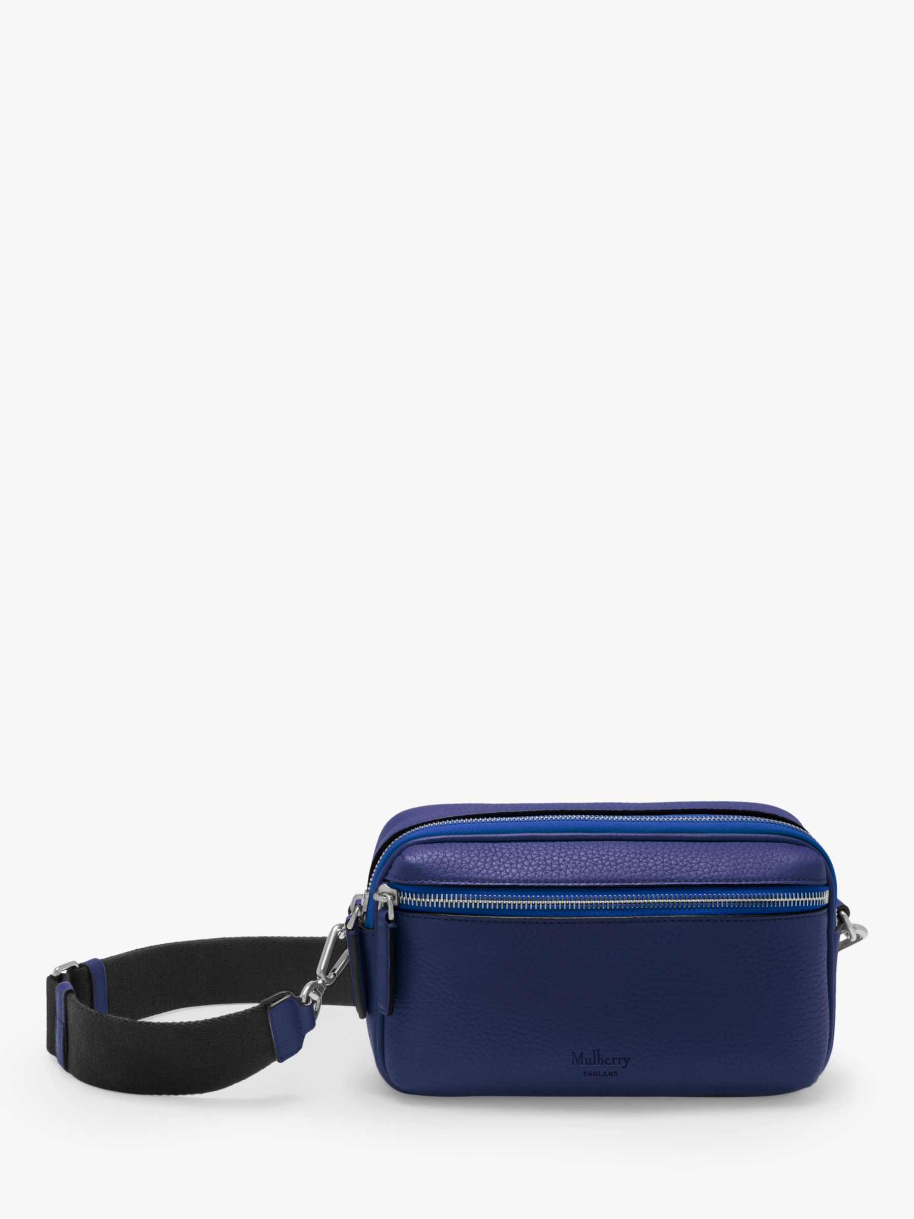 cobalt blue leather bag