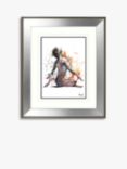 Joanne Boon Thomas - Sitting Nude Framed Print & Mount, 60.5 x 50.5cm, Multi