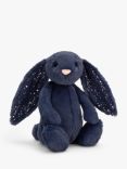 Jellycat Bashful Bunny Soft Toy, Medium, Blue Stardust