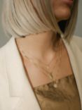Leah Alexandra Cubic Zirconia Pendant Necklace, Gold