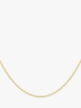 IBB 18ct Gold Trace Chain Necklace, Gold