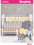 Simplicity Nursery Accessories Sewing Pattern, 8939