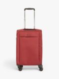 John Lewis Vienna 4-Wheel 55cm Lightweight Cabin Case, Maroon