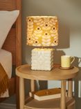 Orla Kiely Juniper Stem Ceramic Table Lamp, Yellow