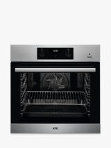AEG BES355010M Built In Electric Single Oven with Steam Function, Stainless Steel