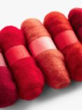 Habico Wool Felting Tops, Pack of 5, 113g, Red