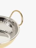 John Lewis Kainoosh Hammered Stainless Steel Balti Serving Dish, Set of 2, 18cm, Gold