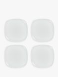 John Lewis ANYDAY Dine Square Side Plates, Set of 4, 16cm, White