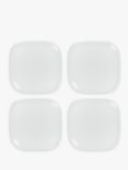John Lewis ANYDAY Dine Square Side Plates, Set of 4, 20cm, White