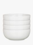 John Lewis ANYDAY Dine Low Cereal/Granola Bowls, Set of 4, 16cm, White