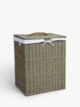 John Lewis Grey Rattan Laundry Basket