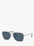 Ray-Ban RB8136 Unisex Polarised Square Sunglasses, Metallics