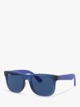 Ray-Ban Junior RJ9069S Square Frame Sunglasses, Blue
