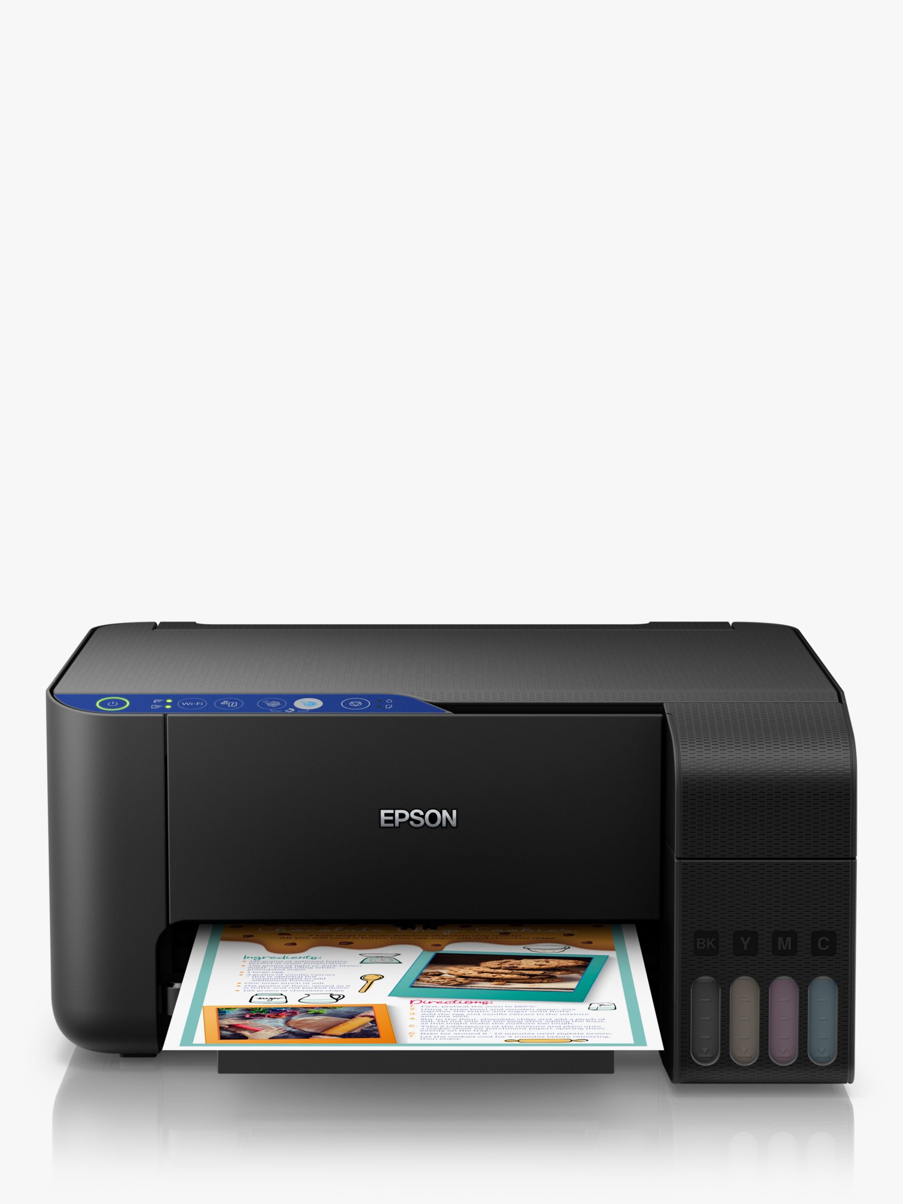 Epson EcoTank ET-2711 Three-In-One Wi-Fi Printer with High Capacity Integrated Ink Tank System, Black