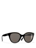 CHANEL Oval Sunglasses CH5414 Black/Beige