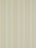 Colefax and Fowler Tealby Stripe Wallpaper, Beige / Green 07991/06