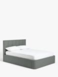 TEMPUR® Luxe Ottoman Storage Upholstered Bed Frame, Double, Charcoal