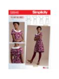 Simplicity Women's Collared Skater Dress Sewing Pattern, 8946
