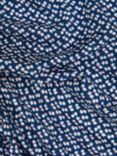 Peter Horton Textiles Small Floral Print Fabric, Navy