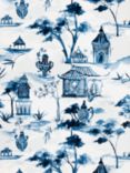 John Lewis Pagoda Wallpaper, Blue