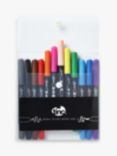 Tinc Double Deluxe Brush Markers, Pack of 12