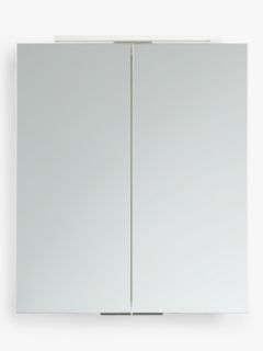 John Lewis Ariel Double Mirrored and Illuminated Bathroom Cabinet