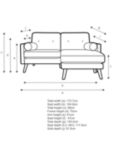 G Plan Vintage The Sixty Five LHF Medium 2 Seater Chaise End Sofa