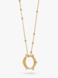 Daisy London Stack Twist Rope Pendant Necklace, Gold