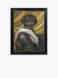 Angus The Dog - Framed Canvas, 41 x 36.5cm, Multi