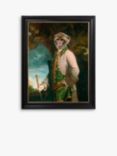 Edmond The Monkey - Framed Canvas, 41 x 36.5cm, Multi