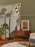 John Lewis Hector 3 Arm Arched Floor Lamp