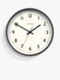 Jones Clocks Jam Analogue Wall Clock, 30cm, Blizzard Grey