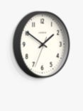 Jones Clocks Jam Analogue Wall Clock, 30cm, Blizzard Grey