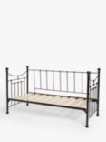 Wrought Iron And Brass Bed Co. Lily Iron Day Bed Frame, Single