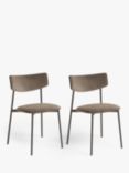 John Lewis ANYDAY Motion Corduroy Upholstered Dining Chairs, Set of 2