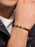 THOMAS SABO Men's Rebel Beaded Bracelet, Black/Multi