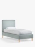 John Lewis Emily Child Compliant Upholstered Bed Frame, Single, Soft Touch Chenille Duck Egg