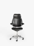Humanscale Freedom Leather Office Chair, Black/Chrome