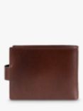 John Lewis Vegetable Tanned Leather Card Coin Flip Wallet, Brown