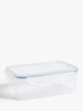 John Lewis ANYDAY Rectangular Plastic Storage Containers, Set of 2, 1L, Clear