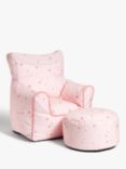 little home at John Lewis Stardust Bean Bag Chair and Stool Set
