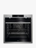 AEG BPS556020M Built In Electric Self Cleaning Single Oven with Steam Function, Stainless Steel