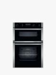 Neff N50 U2ACM7HH0B Built In Electric Self Cleaning Double Oven, Stainless Steel
